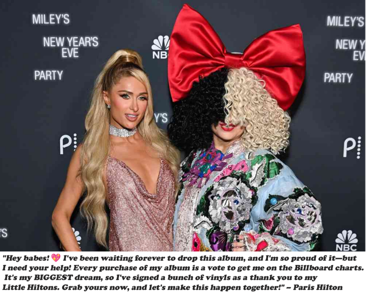 paris hilton with sia